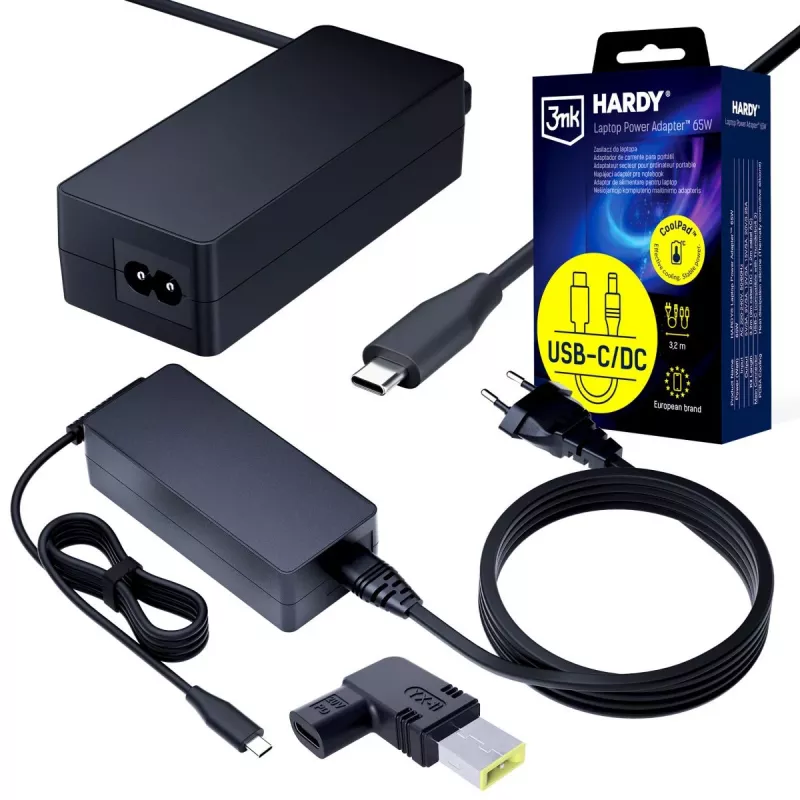 3MK PROTECTION 3mk HARDY® fuente de alimentación para portátil 65W para Lenovo 20V USB-C/DC 11 x 4,5 Slim