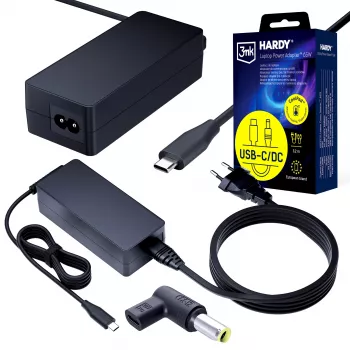 3MK PROTECTION 3mk HARDY Fuente de alimentación para portátil 65W para IBM/Lenovo 20V USB-C/DC 7,9 x 5,5mm