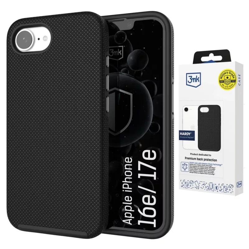 Apple iPhone 16E/ iPhone 17E - 3mk Hardy Shockproof MagCase, Transparente