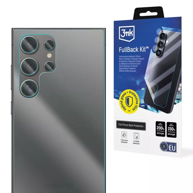 3MK PROTECTION Samsung Galaxy S24 Ultra FullBack Kit - lámina protectora para parte trasera, laterales y cámara