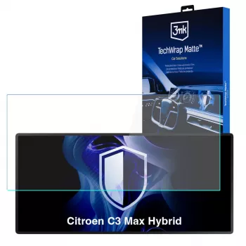 3MK PROTECTION Citroen C3 Max Hybrid - Protector de pantalla mate 3mk TechWrap para pantalla central