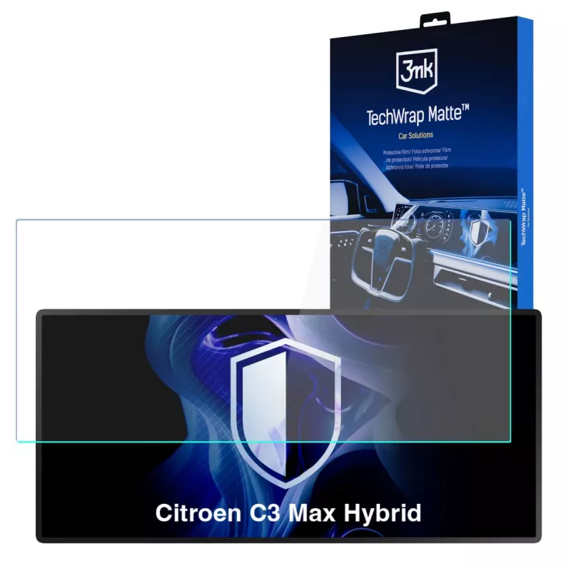 3MK PROTECTION Citroen C3 Max Hybrid - Protector de pantalla mate 3mk TechWrap para pantalla central