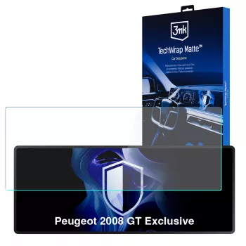 3MK PROTECTION Peugeot 2008 GT Exclusive - Protector de pantalla mate 3mk TechWrap para pantalla central