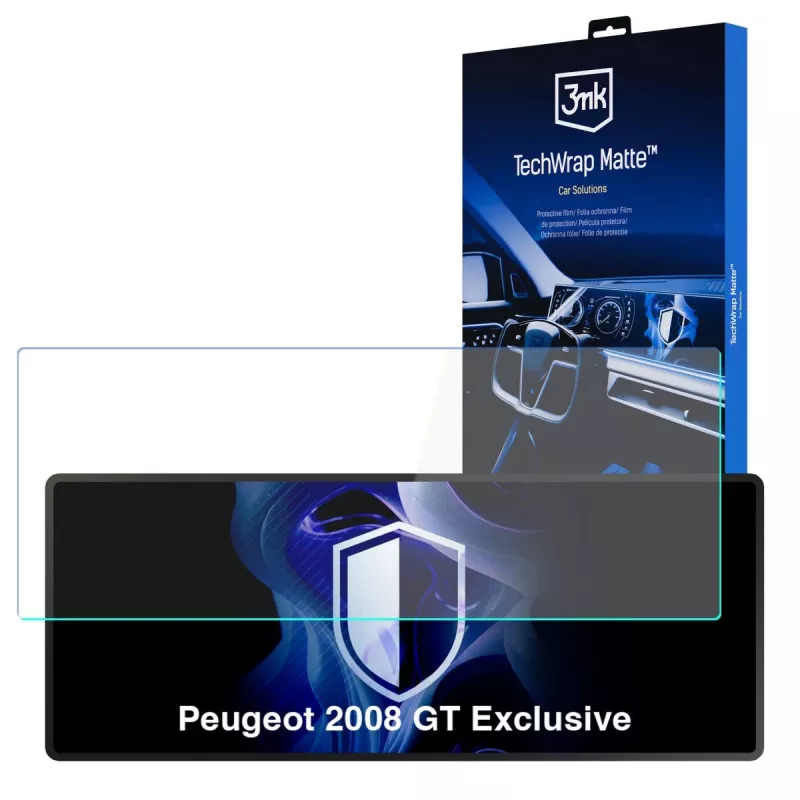 3MK PROTECTION Peugeot 2008 GT Exclusive - Protector de pantalla mate 3mk TechWrap para pantalla central