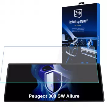 3MK PROTECTION Peugeot 308 SW Allure - Protector de pantalla mate 3mk TechWrap para pantalla central