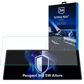 3MK PROTECTION Peugeot 308 SW Allure - Protector de pantalla mate 3mk TechWrap para pantalla central
