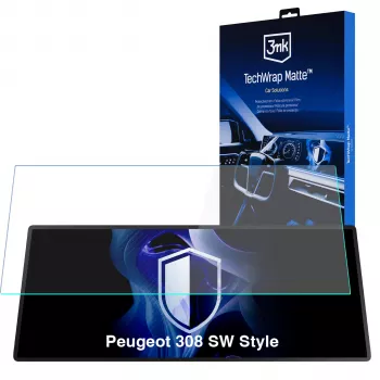 3MK PROTECTION Peugeot 308 SW Style - Protector de pantalla mate 3mk TechWrap para pantalla central