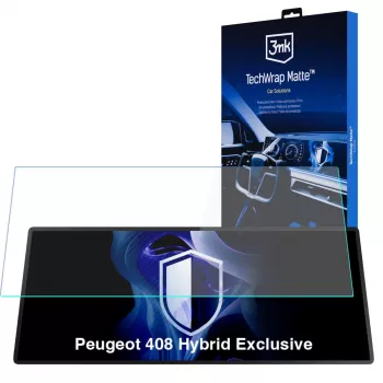 3MK PROTECTION Peugeot 408 Hybrid Exclusive - Protector de pantalla mate 3mk TechWrap para pantalla central