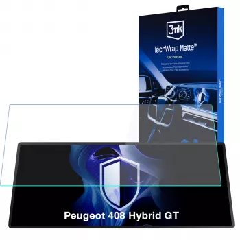3MK PROTECTION Peugeot 408 Hybrid GT - Protector de pantalla mate 3mk TechWrap para pantalla central
