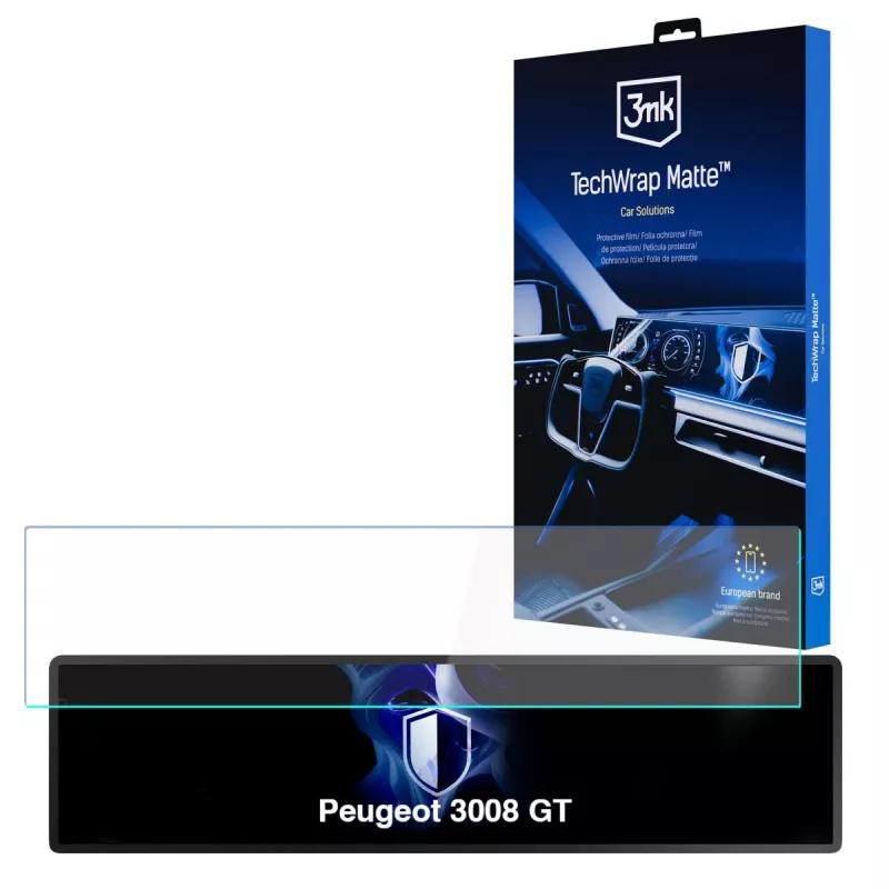 3MK PROTECTION Peugeot 3008 GT - Protector de pantalla mate 3mk TechWrap para pantalla central