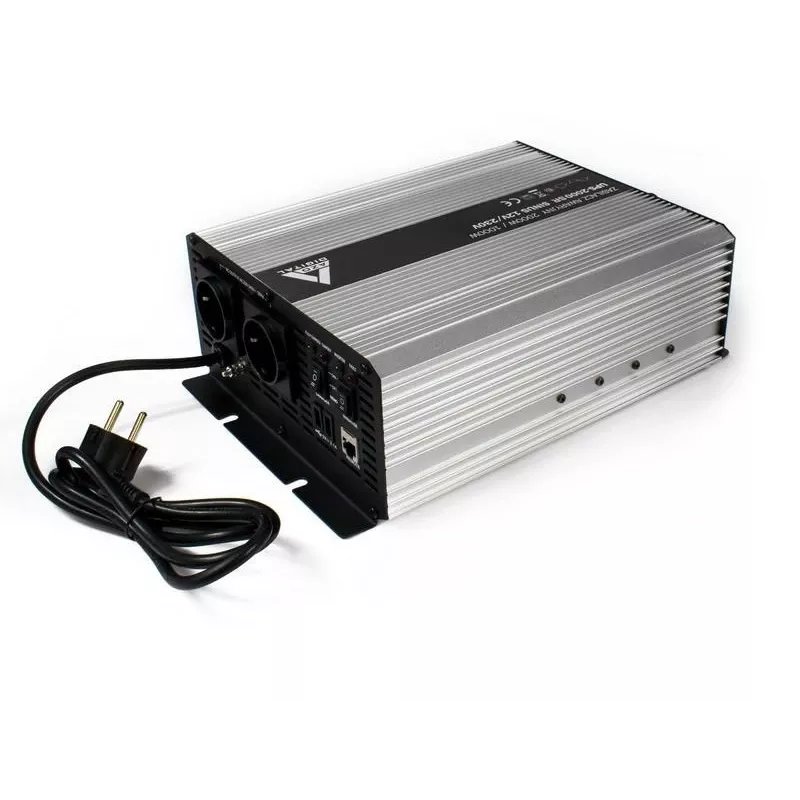 AZO DIGITAL Sistema de alimentación ininterrumpida (SAI + AVR) 12V UPS-2000SR 2000VA 1400W línea interactiva