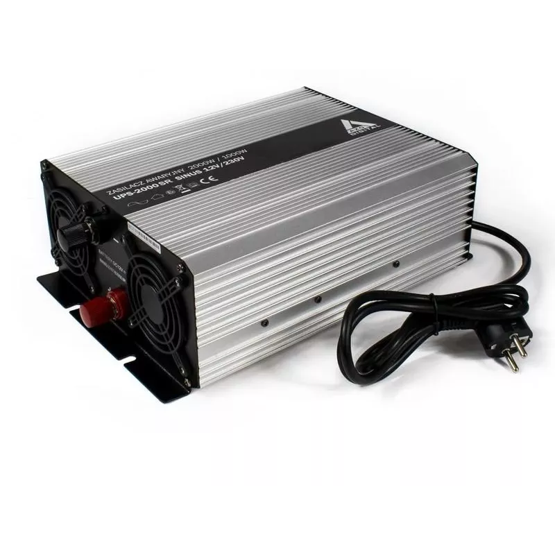 AZO DIGITAL Sistema de alimentación ininterrumpida (SAI + AVR) 12V UPS-2000SR 2000VA 1400W línea interactiva