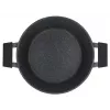 Zwieger Black Stone set de 6 ollas, 3 ollas con tapas, aluminio forjado, apto para inducción, negro
