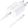 FORCELL F-ENERGY TFK-TC-20WPD Fuente de alimentación USB-C con cable USB-C a Lightning, 20W PD QC4.0, 3A, blanco