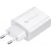 FORCELL F-ENERGY TFK-TC-25WPD Cargador de pared USB-C 25W PD QC 3.0 con cable USB-C a USB-C 3A blanco
