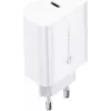 FORCELL F-ENERGY TFK-TC-25WPD Cargador de pared USB-C 25W PD QC 3.0 con cable USB-C a USB-C 3A blanco