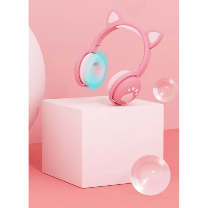 MOZOS KID DOG auriculares infantiles inalámbricos rosa