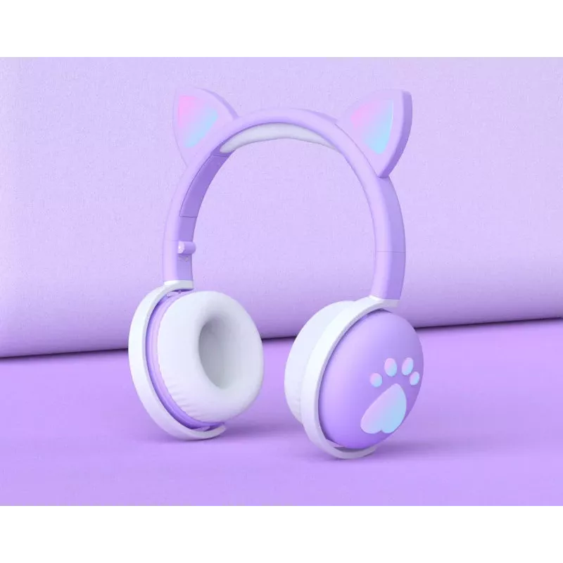 MOZOS KID DOG Auriculares inalámbricos para niños violeta