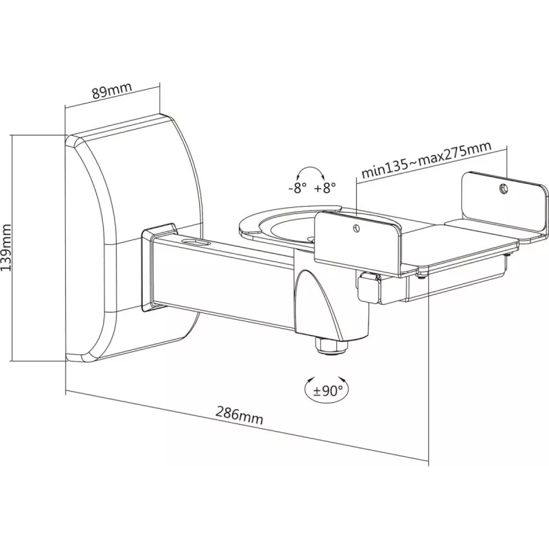 MOZOS SM51-SET soportes de pared para altavoces, 2 uds.