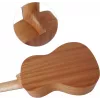 MOZOS GECKO Set de ukelele soprano – madera natural, 12 trastes, cuerdas de nailon, incl. funda, afinador, púas, correa, cuerdas de repuesto, paño de limpieza