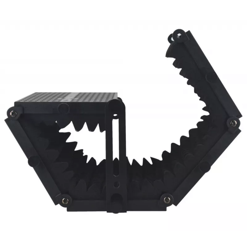 Mozos MSHIELD-CABIN-ECO Escudo aislante acústico para micrófono, 5 paneles, negro
