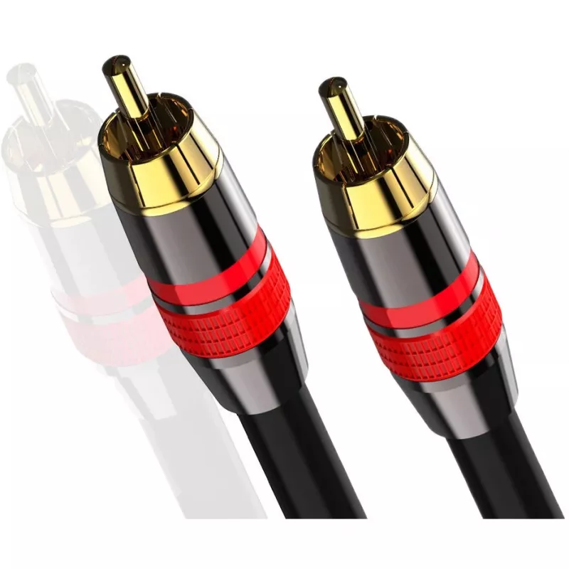 MOZOS cable de subwoofer RCA a RCA 3m