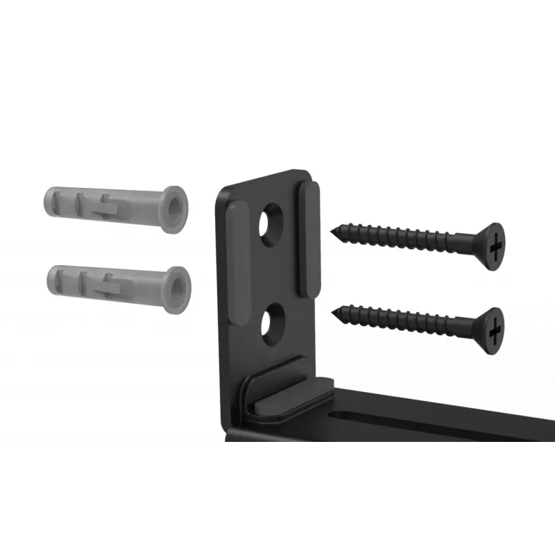 MOZOS SWM2 Soporte de pared para barra de sonido – negro, acero, capacidad de carga 15 kg