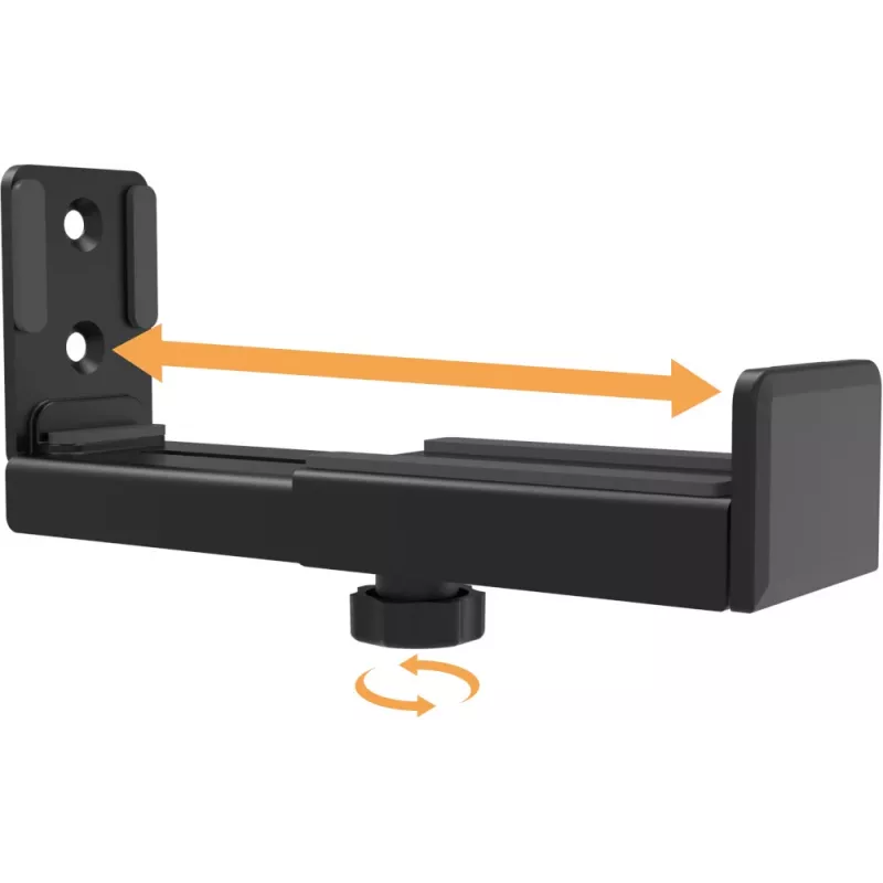MOZOS SWM2 Soporte de pared para barra de sonido – negro, acero, capacidad de carga 15 kg