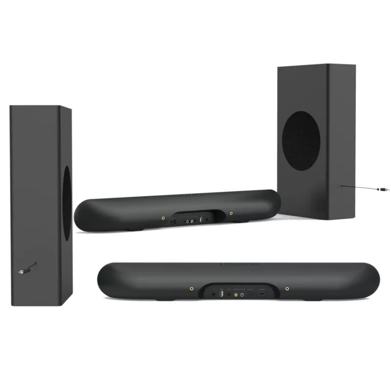 MOZOS CINEMA 2.1 Barra de sonido 80W/160W sistema de cine en casa Bluetooth