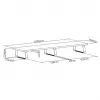 MOZOS DUAL RISER Elevador para dos monitores