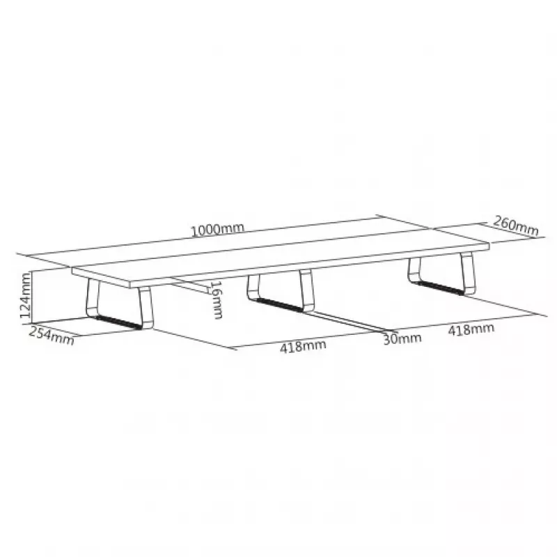MOZOS DUAL RISER Elevador para dos monitores