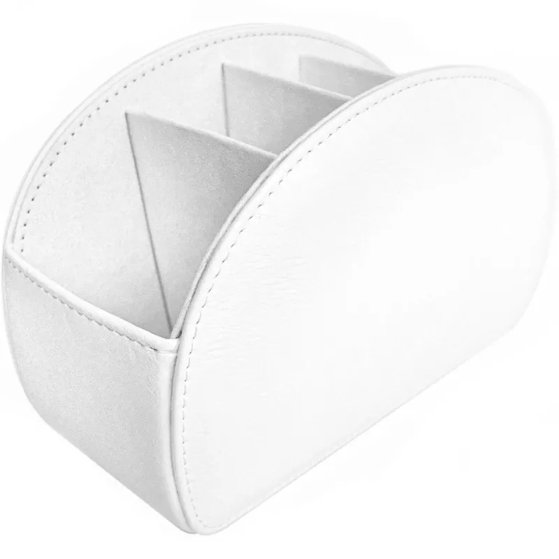 Organizador de mando a distancia de piel MOZOS RCH-1 blanco