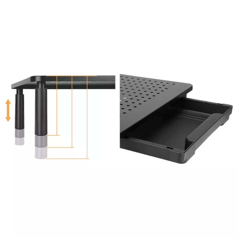 MOZOS SPM1 Escritorio con cajón para monitor y portátil