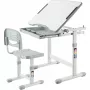 MOZOS DC-SET Conjunto de escritorio y silla ajustables en altura gris