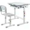 MOZOS DC-SET Conjunto de escritorio y silla ajustables en altura gris