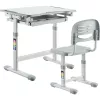 MOZOS DC-SET Conjunto de escritorio y silla ajustables en altura gris