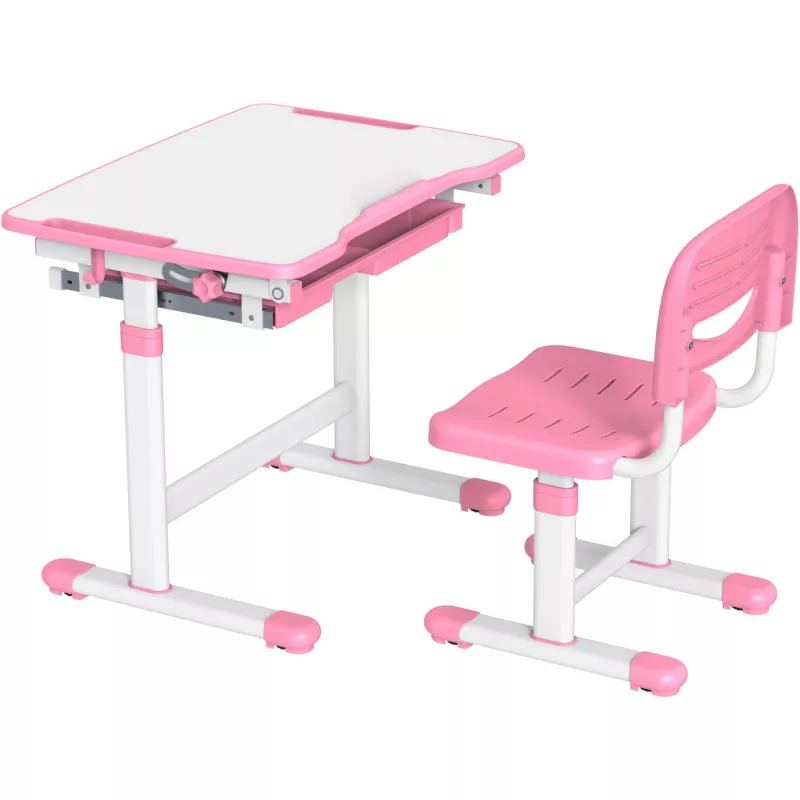 MOZOS DC-SET Conjunto de escritorio y silla ajustables rosa