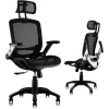 MOZOS ERGO-C Silla de oficina ergonómica premium con respaldo de malla, negra