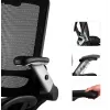 MOZOS ERGO-C Silla de oficina ergonómica premium con respaldo de malla, negra