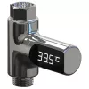MOZOS Termómetro de ducha digital LED, alimentado por agua