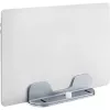 MOZOS H1 Soporte universal para portátil y tablet, ajustable en altura e inclinación, plegable, aleación de aluminio, plateado, incl. bolsa de transporte