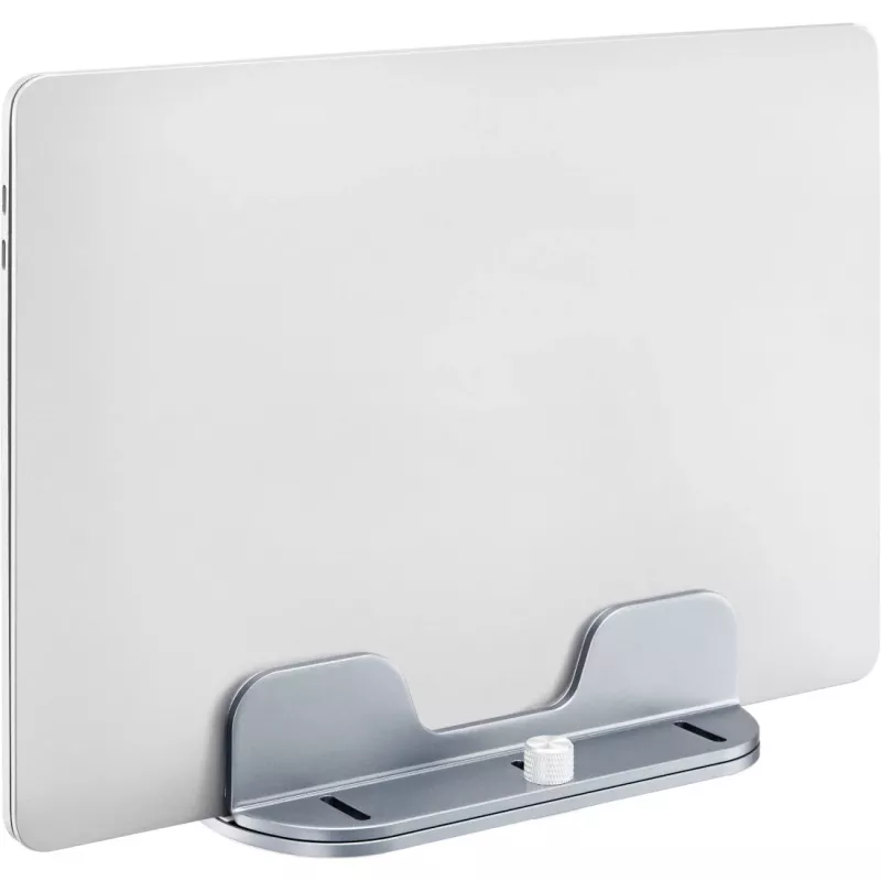 MOZOS H1 Soporte universal para portátil y tablet, ajustable en altura e inclinación, plegable, aleación de aluminio, plateado, incl. bolsa de transporte