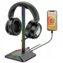 MOZOS D12 soporte para auriculares RGB LED para auriculares over-ear