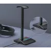 MOZOS D12 soporte para auriculares RGB LED para auriculares over-ear