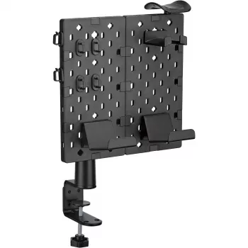 MOZOS OA1 organizador de escritorio con panel perforado, negro, acero