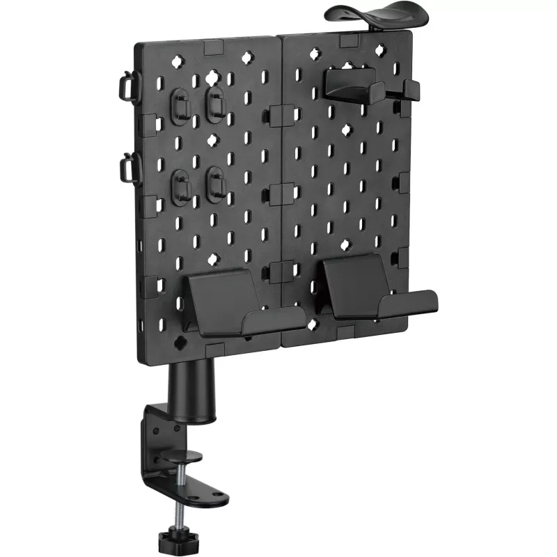 MOZOS OA1 organizador de escritorio con panel perforado, negro, acero