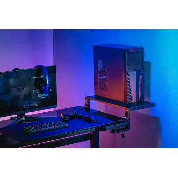 MOZOS Ergo Clamp Riser soporte para monitor y portátil negro 600x260mm