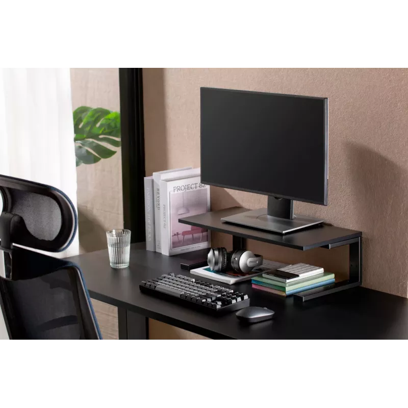 MOZOS Ergo Clamp Riser soporte para monitor y portátil negro 600x260mm
