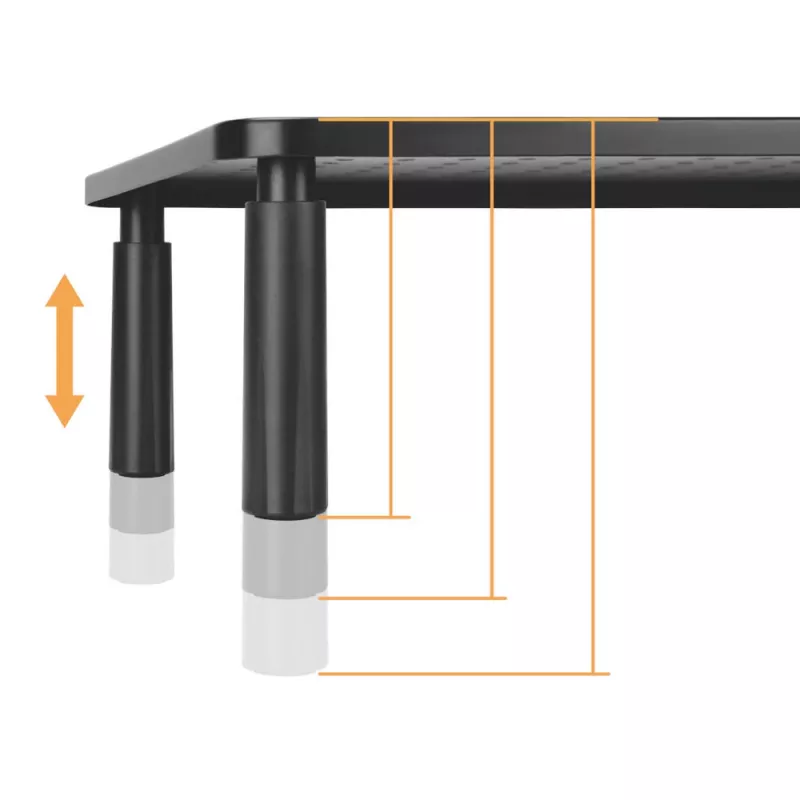 MOZOS SPM2 soporte de sobremesa elevador para doble monitor 1000x230x120 mm negro