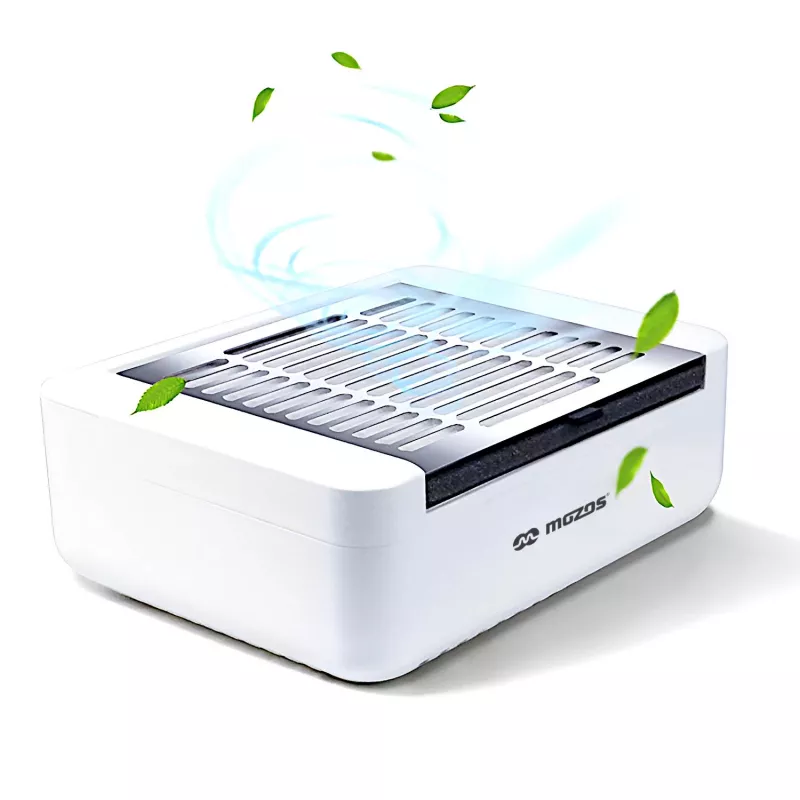 MOZOS LG608 aspirador de polvo de uñas 40W blanco